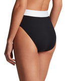 Lauren Ralph Lauren Womens Banded High-Waist Swimsuit Bikini Bottoms Black 4