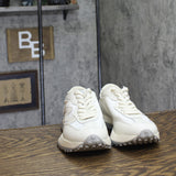 Steve Madden Womens Campo Sneaker Lace Up Low Top CAMP08S1 White / Grey 7M