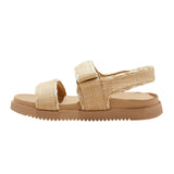 A New Day Womens Tilly Raffia Platform Footbed Sandals 92611752 Tan Brown 6M