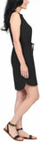 Hilary Radley Womens Tie Front Sleeveless Dress 1565884