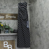 RACHEL by Rachel Roy Polka Dot Harland Printed Halter Dress Black / White M