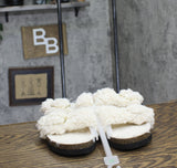 Auden Womens Jane Two Band Buckle Slide Slippers 91308535 Cream Off White 10M