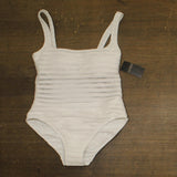 Lauren Ralph Lauren Square Neck Over-the-Shoulder One-Piece Swimsuit White 8