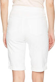 NYDJ Briella Roll Cuff Jean Long Slimming Denim Shorts MCFO2258 Optic White 10