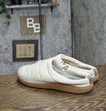 Dluxe By Dearfoams Womens Jess Slide Slippers 89471225 Cream Off White XL(11-12)