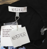 Kasper Womens Sleeveless Knit Embroidered Top 10924833 Black Multi L