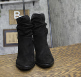 Style & Co. Womens Genoviaa Scrunch Booties Black 6M