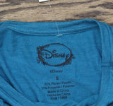 Disney Juniors Stitch Graphic Tunic T-Shirt Tee Blue S