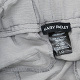 Hilary Radley Womens Wide Leg Crinkle Pants With Elasticwaistband 1777947 Gray L