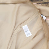 Sanctuary Womens Satin Pajama Shirt Top Button Up SY2726231 Almond Brown XL