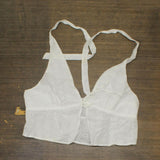Wild Fable Womens Lightweight Woven Halter Blouse Shirt Top White XL