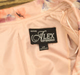 Alex Evenings Floral Printed 3/4 Sleeve Top Pullover Pink Blush / Multi LP