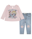 Levi's Baby Girls Star Western Jeans 01N489F Rose blue 3M