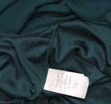DKNY Chiffon Balloon-Sleeve Faux Wrap Side Slit Maxi Dress Forest Green 8