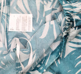 State of Day Womens Crepe De Chine Pajama Sleep Shorts Palm Blue Green S