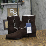 Universal Thread Block Heel Ankle Boots with Memory Foam Insole Brown 6.5W