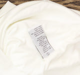 Shelby & Palmer Womens Chiffon Sleeve Knit Ruched Front Dress White 6