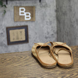 A New Day Ida Woven Raffia Mule Flats 94822385 Beige Brown 9.5M