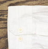 John Varvatos Mens Oversized Fit Textured Shirt Button Up W989F25-93MA White S
