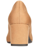 Easy Street Proper Womens Block Heel Pumps PROPER Sand Suede Brown 9.5M