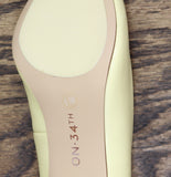 On 34th Womens Mariahh Pointed Closed Toe Stiletto Pump Heels Yellow 6.5M