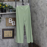 Ny Collection Womens Tie Front Knit Sash Pants PITP0788S Oil Green PL