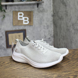 S Sport By Skechers Womens Resse 2.0 Elastic Gore Sneakers Light Gray 7.5M