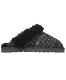 Style & Co Rayaa Quilted Faux Fur Slippers 10021612600 Black Beauty 5M