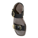 Universal Thread Womens Mira Double Buckle Flat Sandals Black Multi 9.5M