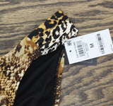 Bar III Womens Safari Fling Hipster Bikini Bottoms Natural Animal Brown M