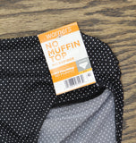 Warner's No Pinching. No Problems. Hi-Cut Brief Panty Black / White Pindot S