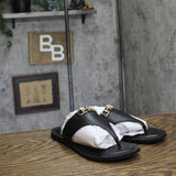 Tommy Hilfiger Womens Goldiea Thong Emblem Sandals TWGOLDIEA Black 6.5M
