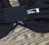 Paramour Cushioned Comfort Unlined Minimizer Underwire Bra Black / Almond 36B