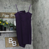 Siena Womens Side-Gathered Dress SATP1607 Plum Purple 10