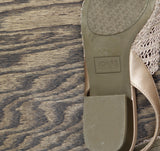 Jones New York Womens Carolton Woven Slingback Flats Rose Gold Pink 7M