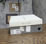 Sun + Stone Womens Reeta Block Heel Platform Sandals Sand Stone Brown 10.5M