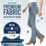 Wallflower Women's Luscious Curvy Bootcut Mid-Rise Insta Stretch Juniors Jeans