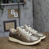 Earth Womens Netta Casual Low Top Lace Sneaker ETNETTA Gold Multi 7.5W