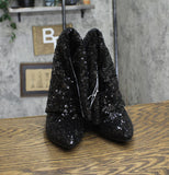 A New Day Womens Abba Sequin Foldover Tall Boots 91636693 Black 7M