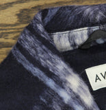 Ava & Viv Plaid Shawl Collar Button Down Heavy Winter Belted Coat Plaid Blue 2X