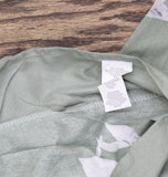 Fairfield Square LOT OF 2 Microfiber Pillowcases Green Floral Standard