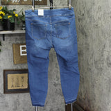 INC International Concepts Leg Frayed Hem Jeggings Jeans Pineapple Wash Blue 16W