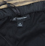 INC International Concepts Womens Satin Pajama Sleep Shorts Black M