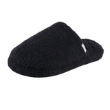 Isotoner Indoor/Outdoor Cozy Plush Terry Knit Clog Slippers 8844 Black L (8.5-9)