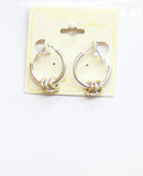 Ear Sense Women’s Fashion Ring Hoop Earrings Gold / Silver Gray