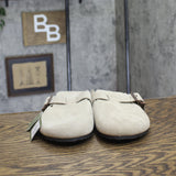 Goodfellow & Co Oswald Suede Clogs with Buckle 94504662 Taupe Brown 9