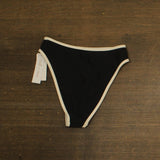 Salt + Cove Juniors High-Waist Bikini Bottom Swim 807005 Black Multi S
