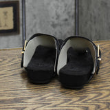 Giani Bernini Womens Rivver Sandals Buckle Thong Sandals Black Smooth 5M