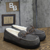 Isotoner Women’s Genuine Suede Moccasin Slippers 7956 Ash Gray M (7/8)