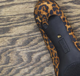 On 34th Womens Jeules Pointed-Toe Slip On Pumps Leopard Microsuede 7M